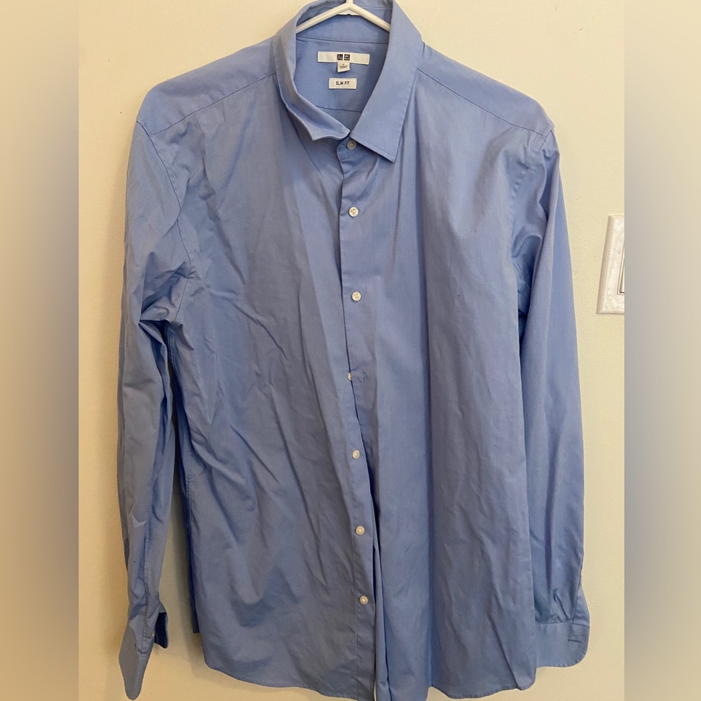 Blue Uniqlo Dress Shirt